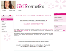 Tablet Screenshot of gmtcosmetics.com